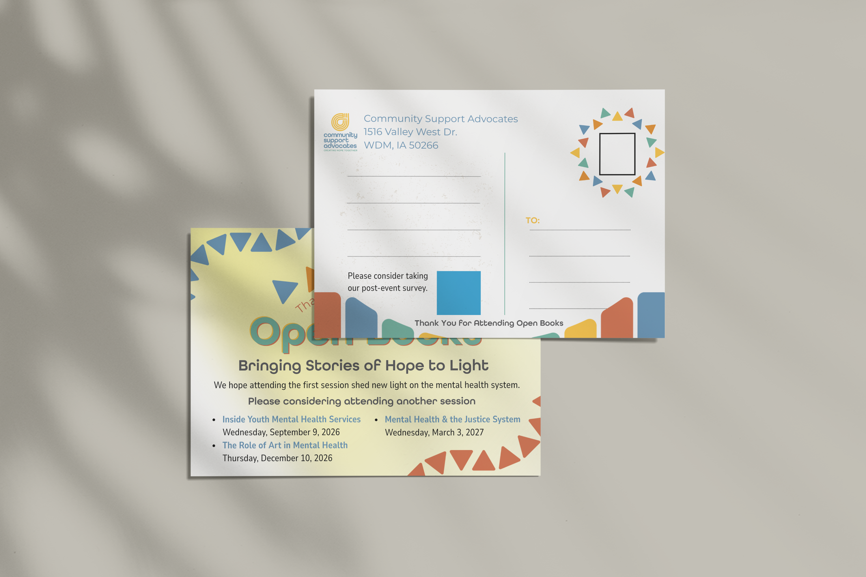 Community Support Advocates postcard